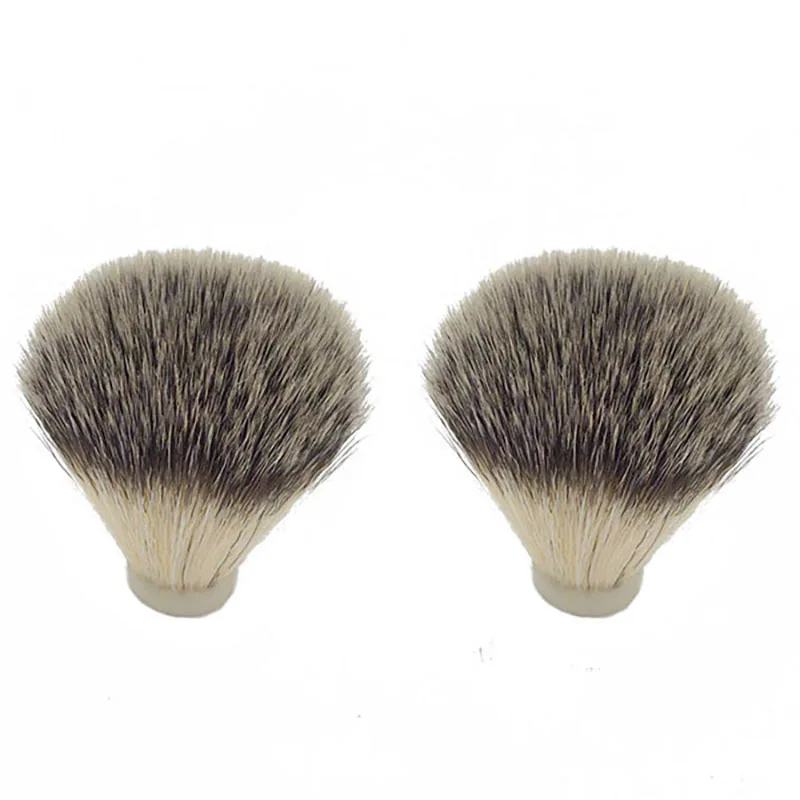 

2 Pcs Badger Hair Nylon Shaving Brush Knot for Men Salon Hair Removal Cutting Dust Men Facial Beard Cleaning Appliance
