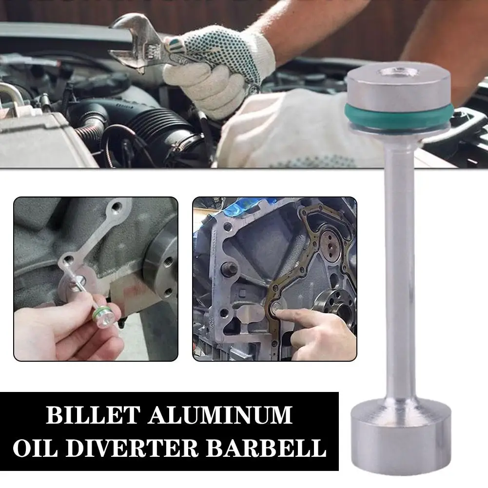 

1 Pcs Billet Aluminum Oil Diverter Barbell Car Oil Diverter LS Billet Aluminum Oil Diverter Barbell For LS1 LS2 LS3 5.3 LQ9 A6I1