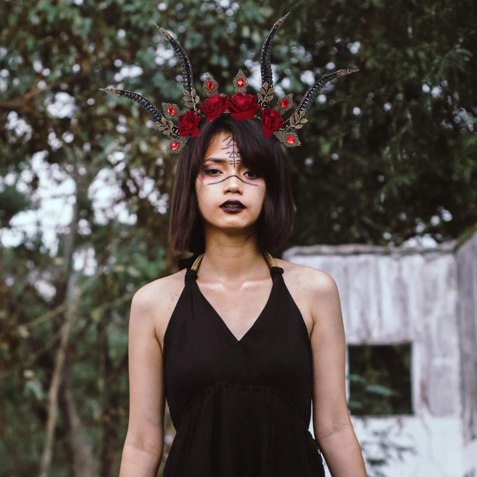 Повязка на голову с рогом дьявола обручи для волос Хэллоуин повязки рогами