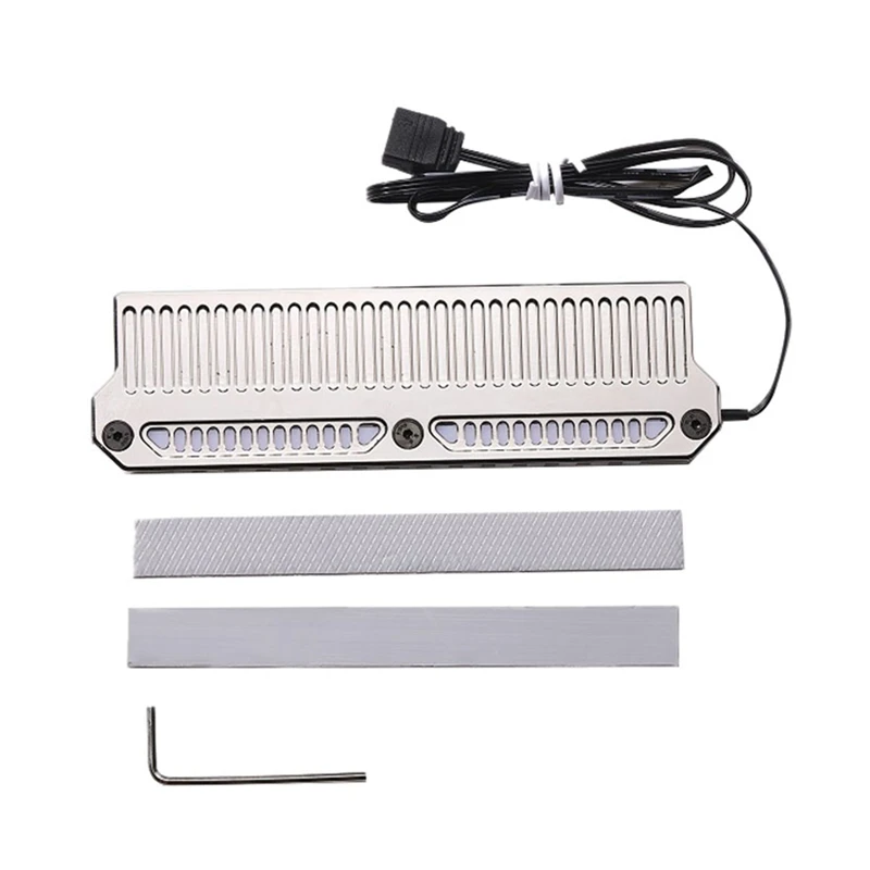 

DDR4 DDR5 RAM Memory Heatsink Cooler Memory Cooling Vest Aluminum Radiator With Light Strip And 9 Wthermal Pad Easy Install