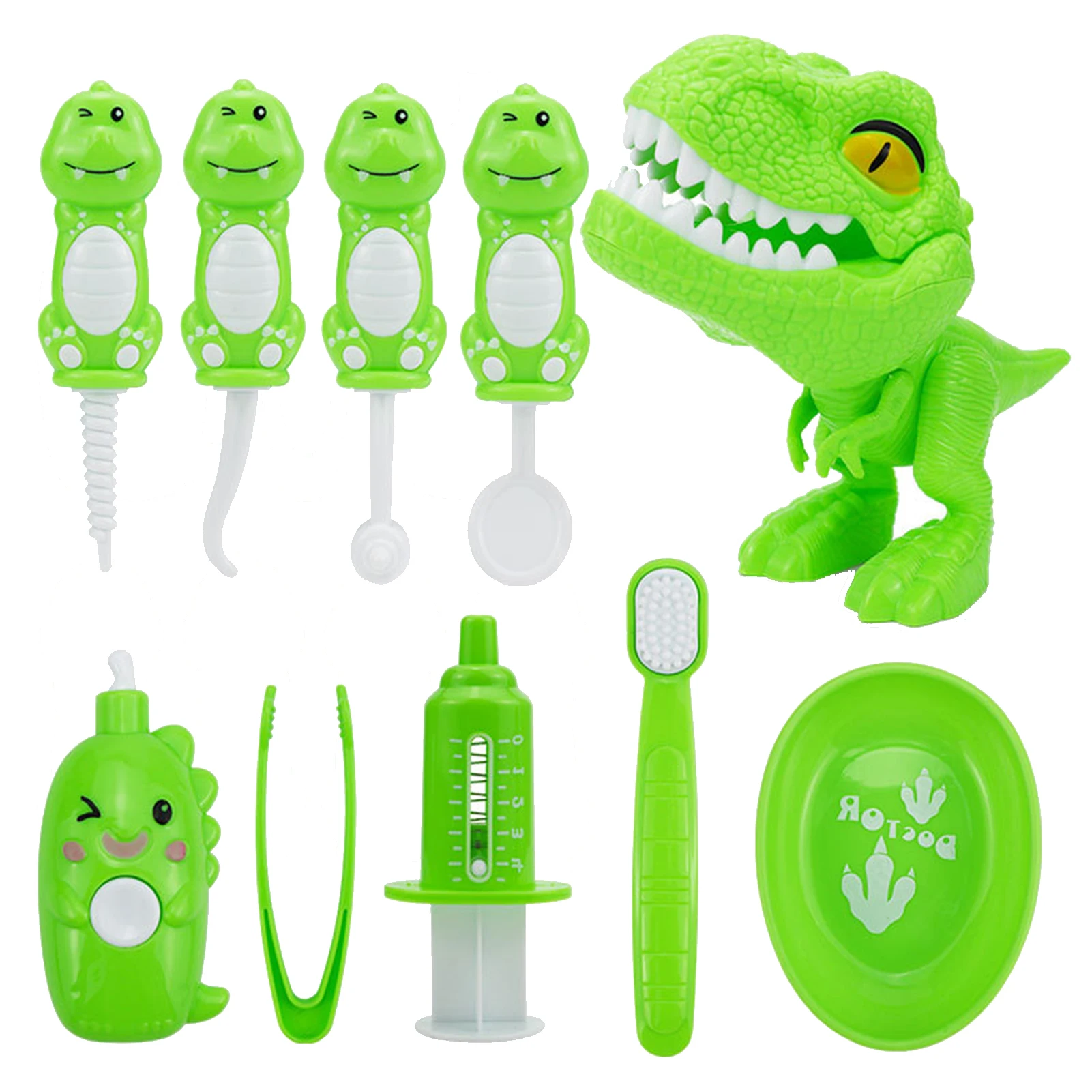 

10pcs Simulation Dentist Play Set 10Pcs Pretend Play Dentist Tools Medicals Set For Toddlers Costume Role Play School Classroom