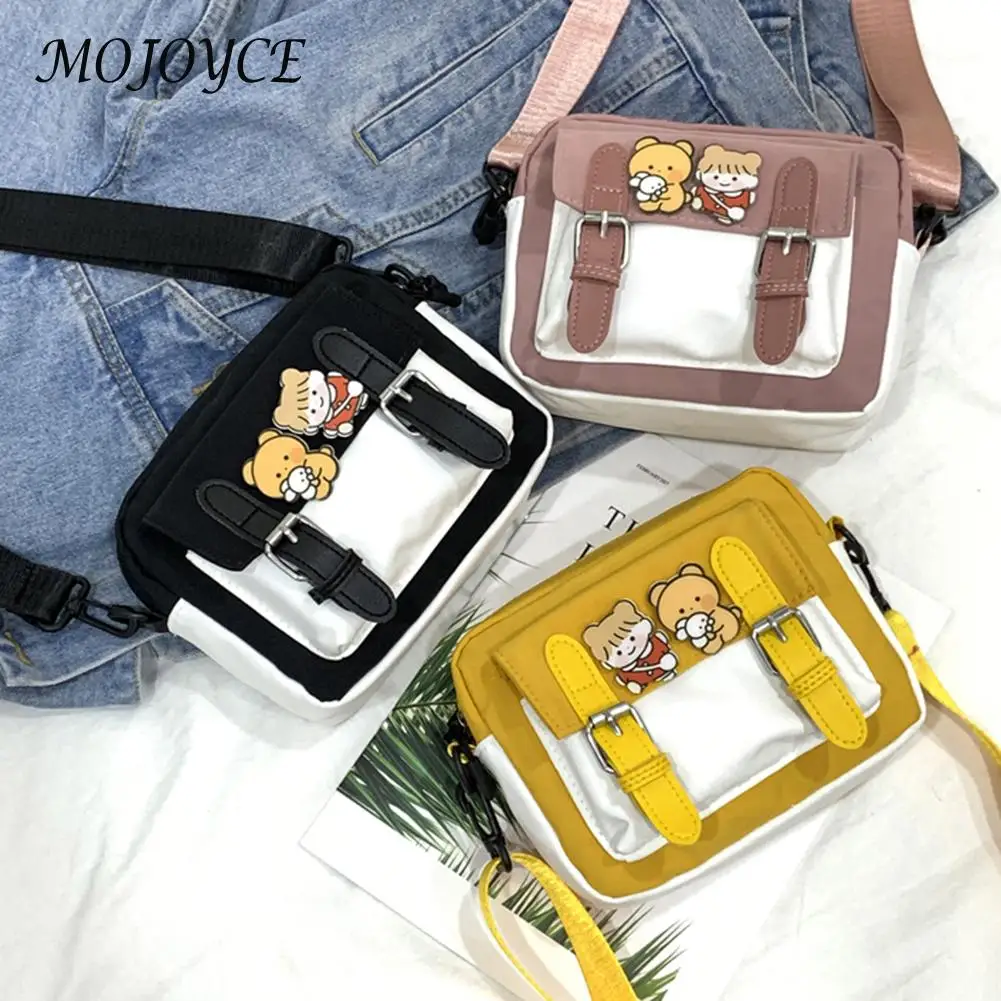 

Women Shoulder Bags Female Fashion Hit Color Messenger Bag Women Casual Nylon Shopping Bags for Vintage Cute Style Lady