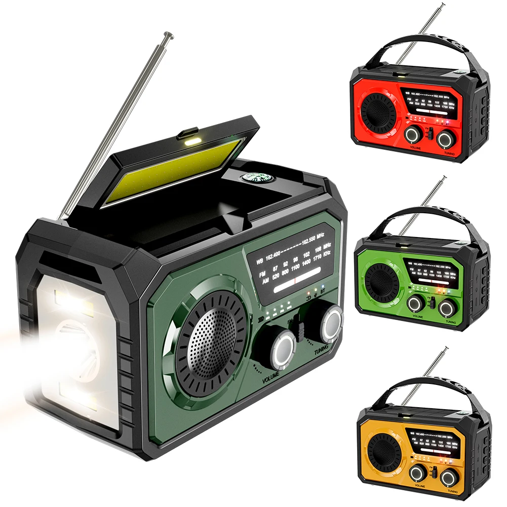 Автомобильное аварийное радио с BT светодиодным фонариком Power Bank SOS 16000 мАч