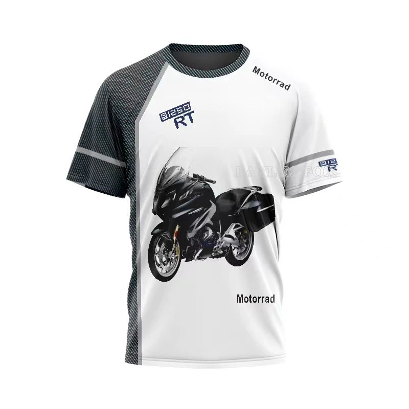 For BMW R1250 RT Motorrad ADVENTURE Sports Racing Motorcycle Motos Riding Motocross Summer Breathable Quick Dry T-shirt Men's