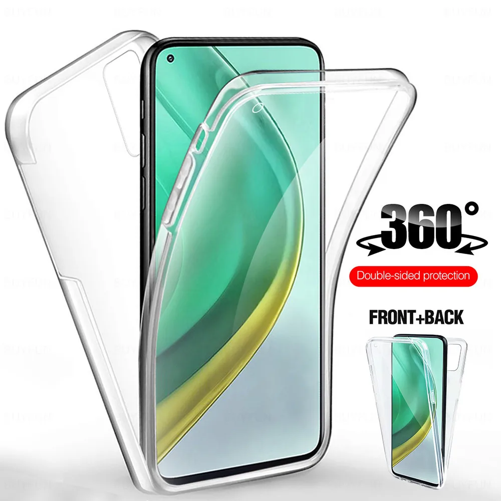 

360 Full silicone Case For xiaomi Redmi note 9 9s 9 pro 8A 9A 9C 7 7A Note 8T 6 pro transparent Soft TPU Mobile Phone cover
