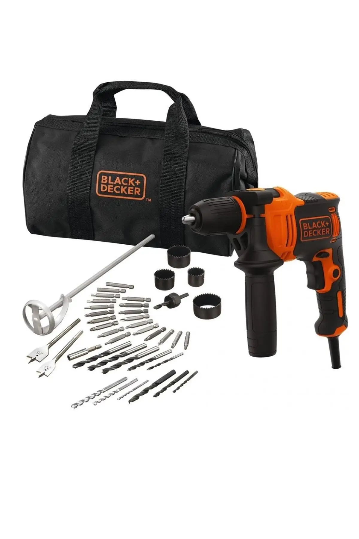

Black+decker Beh710sa40 710watt 13mm Hammer Drill + 40 Piece Drilling and Screwing Set