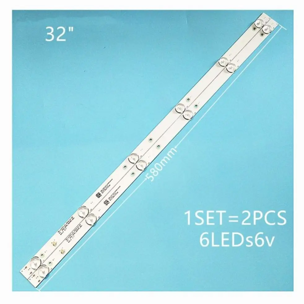 

Светодиодная подсветка (2) для Polarline 32PL11TC 32LTV2002 JL.D32061330-081AS-M E348124 FZD-03 L2202 L1074 V2 2-6-3030-300M