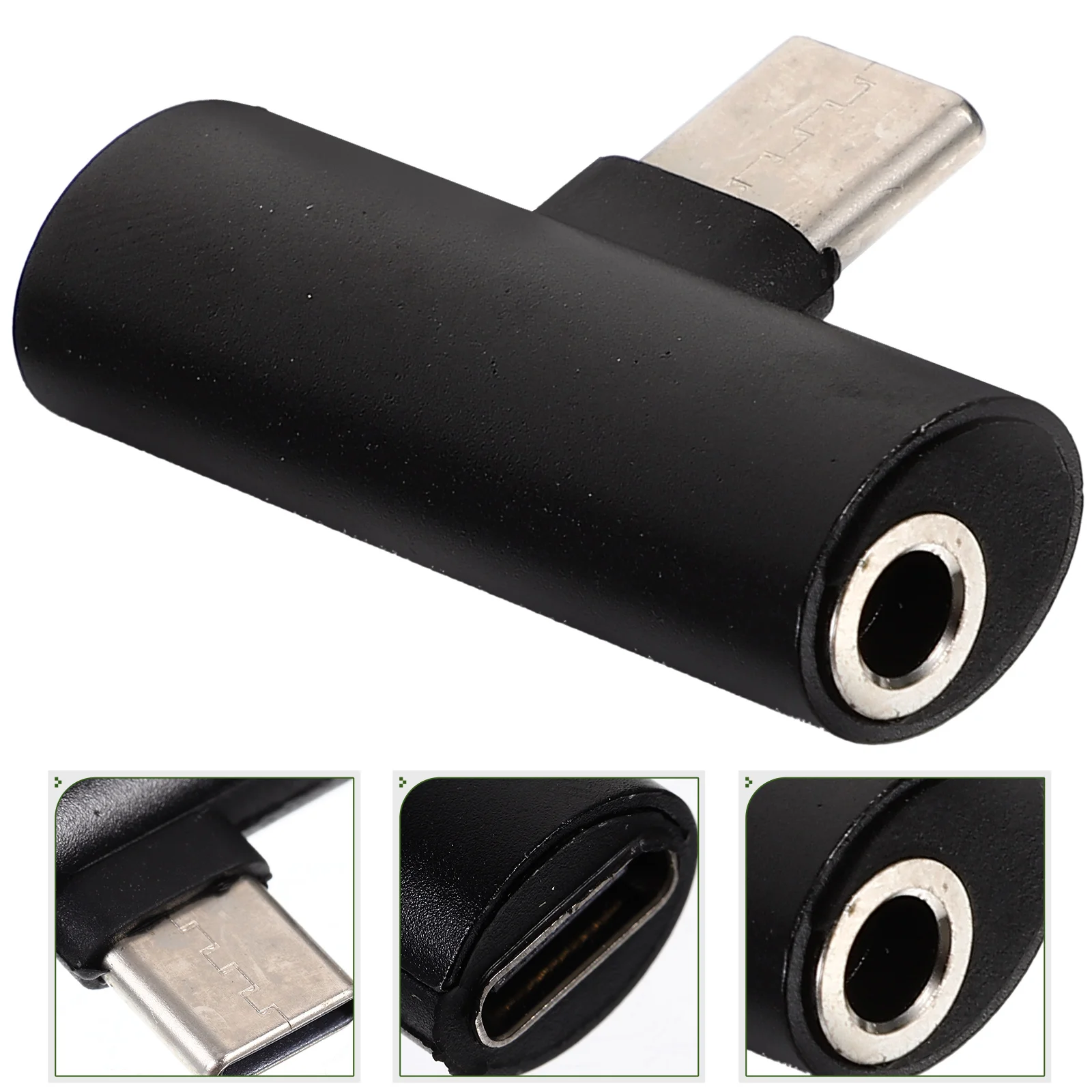 

USB Headphones Adapter 2- in- 1 Type to 35mm 2 Adapter Headset Connector Audio Adapter Charging Converter for Earpiece