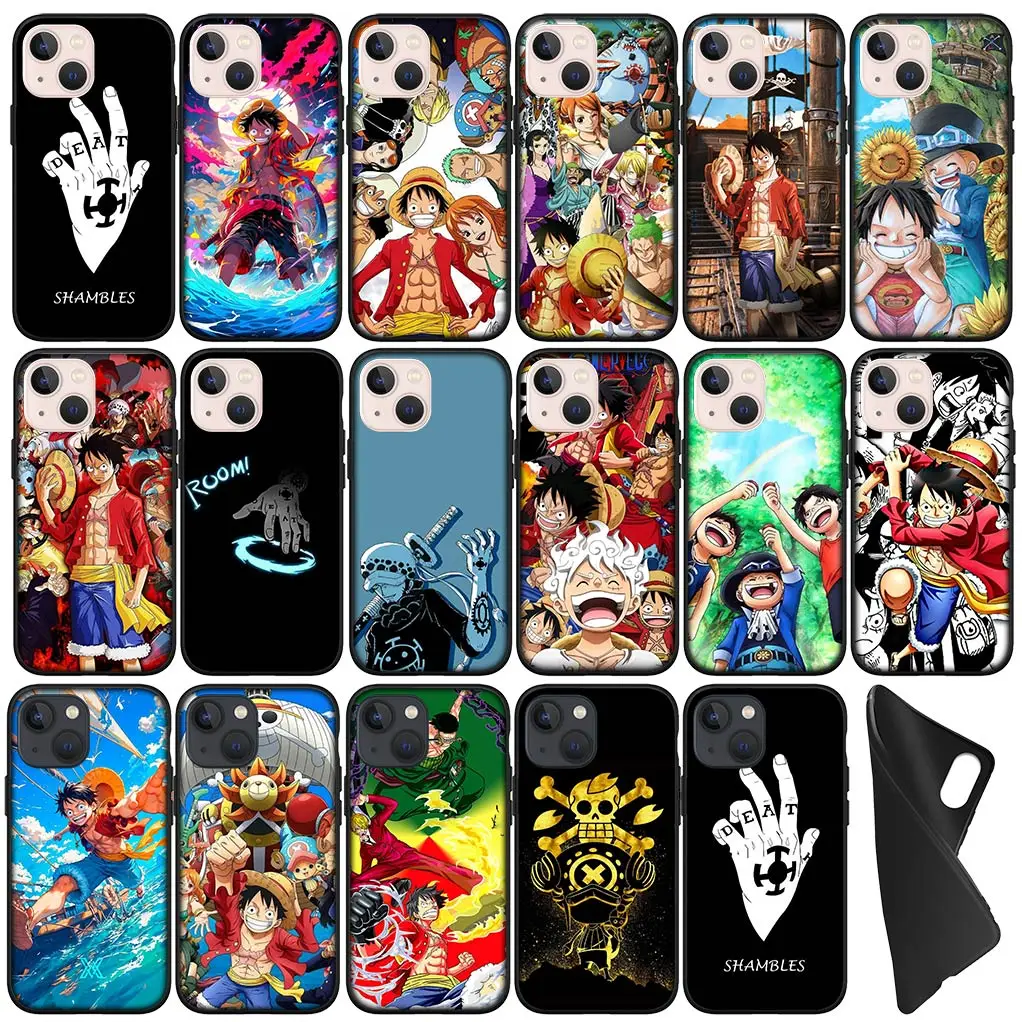 Чехол Luffys Sanjis Trafalgar Zoro Law из ТПУ для Apple iPhone 15 14 Plus 13 12 Mini Pro Max + 13Pro чехол телефона