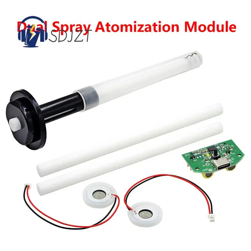 

Dual Spray Atomization Module DIY USB Humidifier Driving Circuit Board Atomizing Sheet Fixing Bracket Experimental Equipment