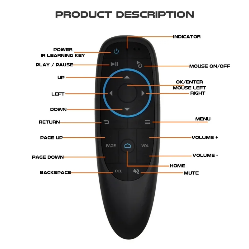 Беспроводной умный пульт дистанционного управления Bluetooth Air Fly Mouse
