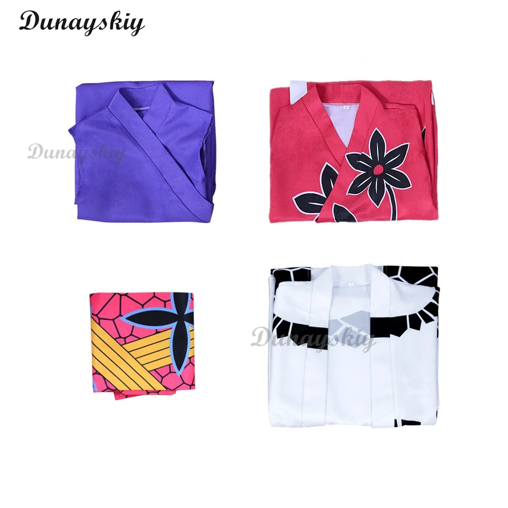 Аниме Даки карнавальный костюм парик японское кимоно платье наряды Juuni Kitsuki