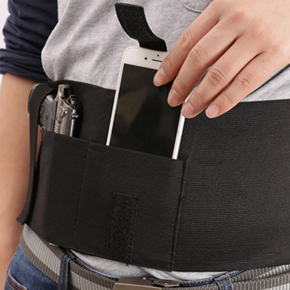 

Left And Right General Version Belly Band Holster Waist Under Coat Hidden Belt Breathable Elastic Flexible Concealed Wearing