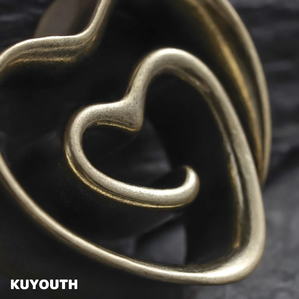 ​ KUYOUTH расширители для ушей в форме сердца заглушки туннели манометры носилки