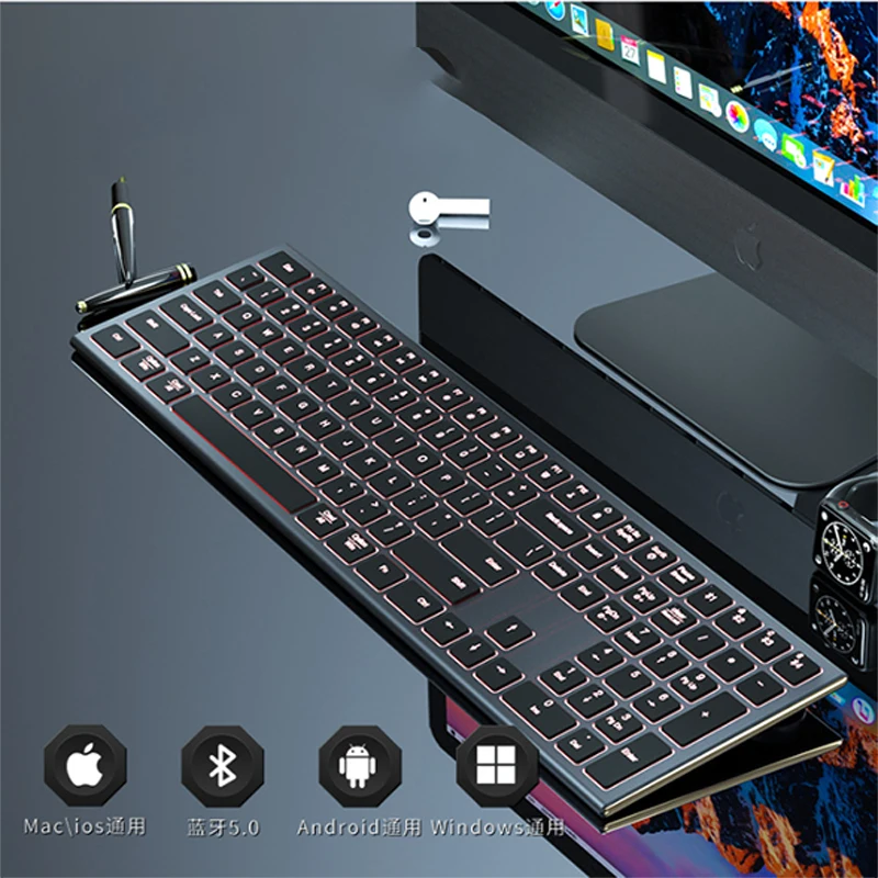 Keyboard mute customized Mechanical keyboard kit hot-swappable shaft base axis 5.0G Bluetooth customized wireless keyboar