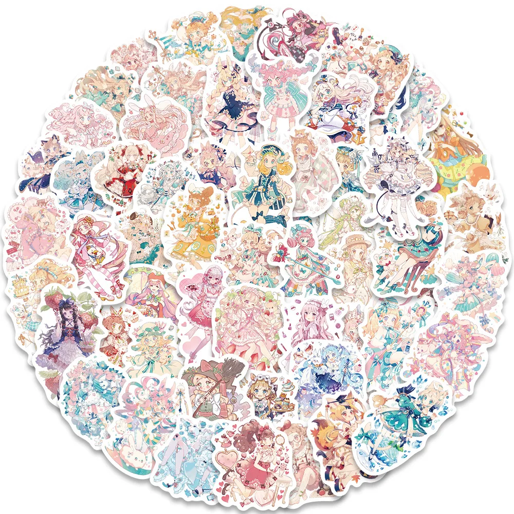 

10/30/60 шт. микс милых аниме фотоэстетических DIY скейтборд холодильник гитара мотоцикл багаж граффити Мультяшные наклейки