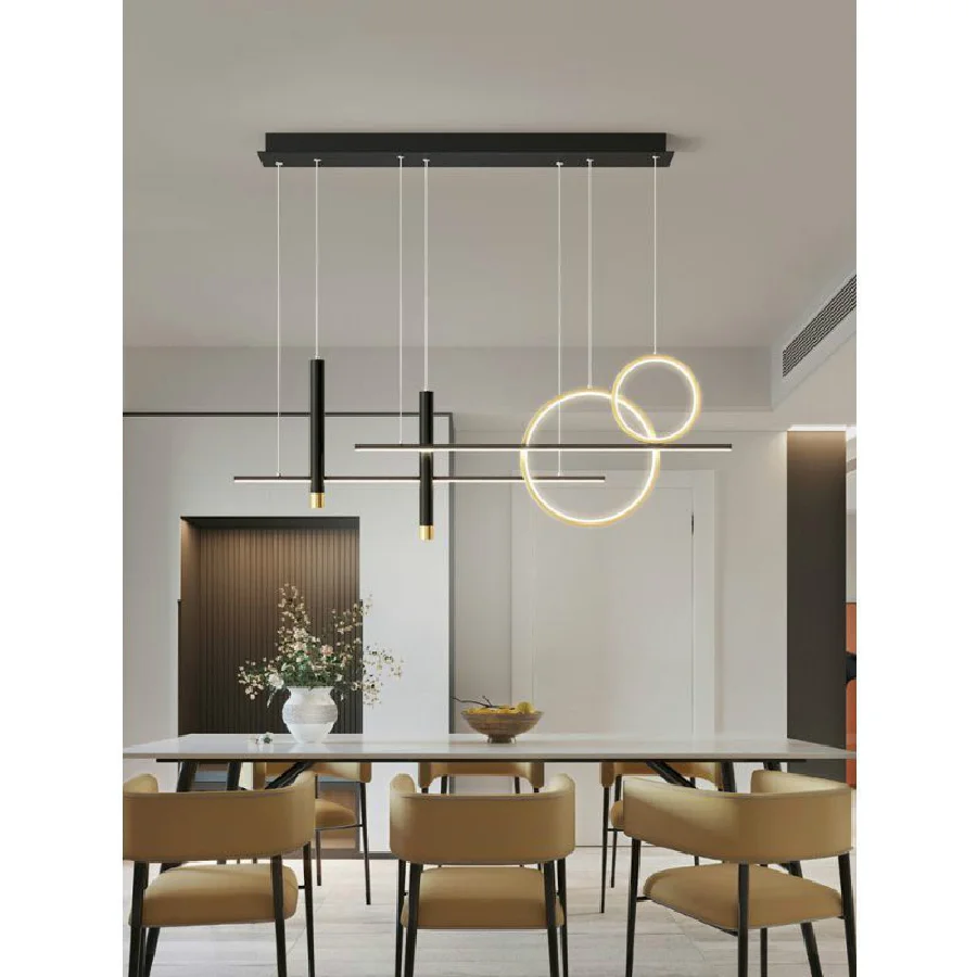 

Modern minimalist dining table bar counter coffee shop chandelier luxury Nordic creative led designer table lamp