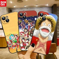monkey luffy one piece for apple iphone 13 12 pro max mini 11 pro xs max x xr 8 7 6 plus se 5s soft black silicone phone case