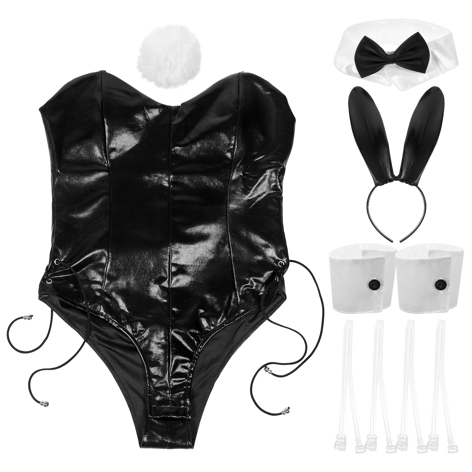 

Bodysuit Cosplay Costume Costumes Women Bunny Ears Headband Party Headbands
