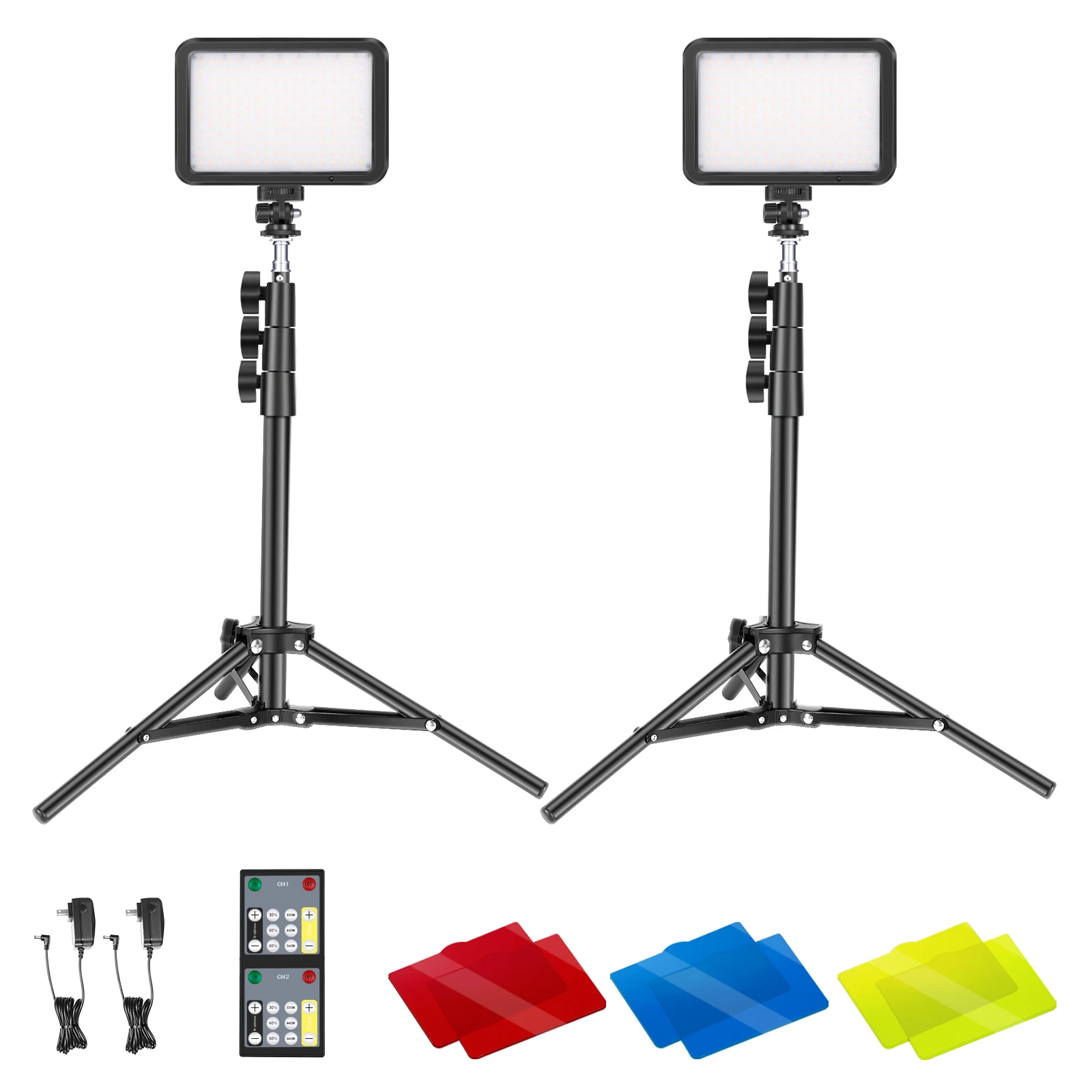

Neewer Conference Lighting Kit with Remote Control for Zoom Call Meeting/Remote Working/Live Streaming, Dimmable LED Video Light