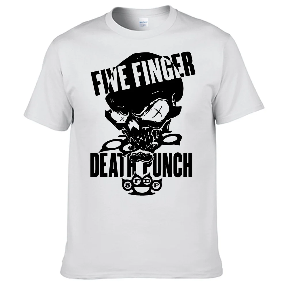 Футболка из 100% хлопка с принтом Five Finger Death Punch N0