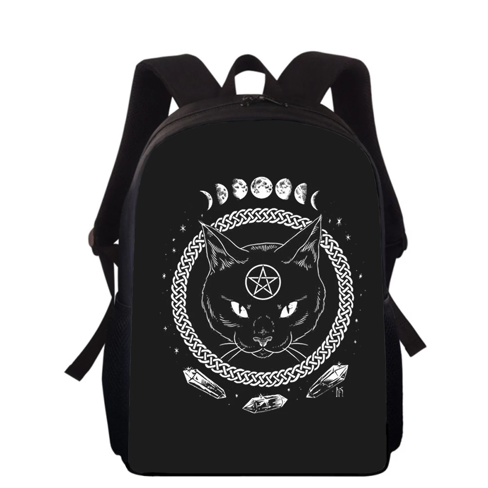 Pentagram Demonic Satanic ARTpattern 15” 3D Kids Backpack Primary School Bags for Boys Girls Back Pack Students School Book Bags