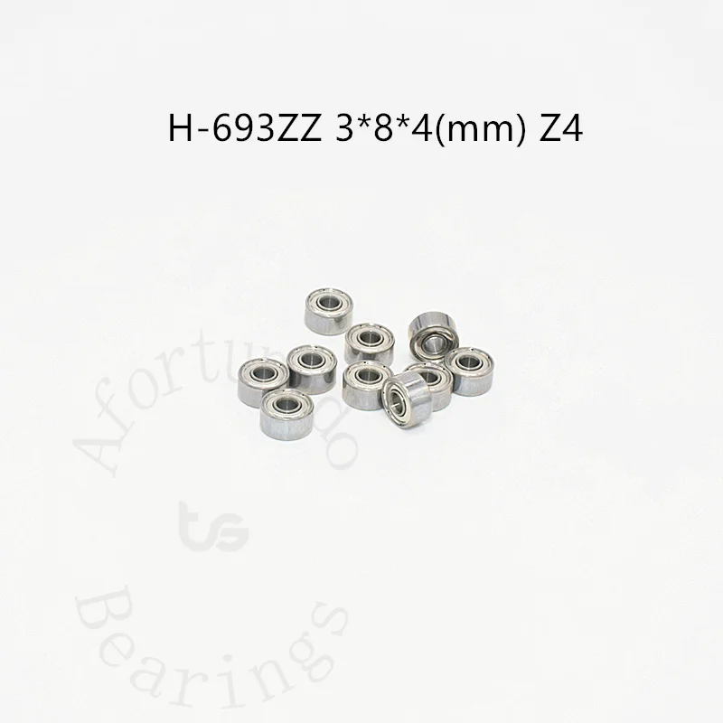 High speed bearings low noise H693ZZ 3*8*4(mm) Z4 10piece Metal Sealed free shipping chrome steel parts Transmission accessories