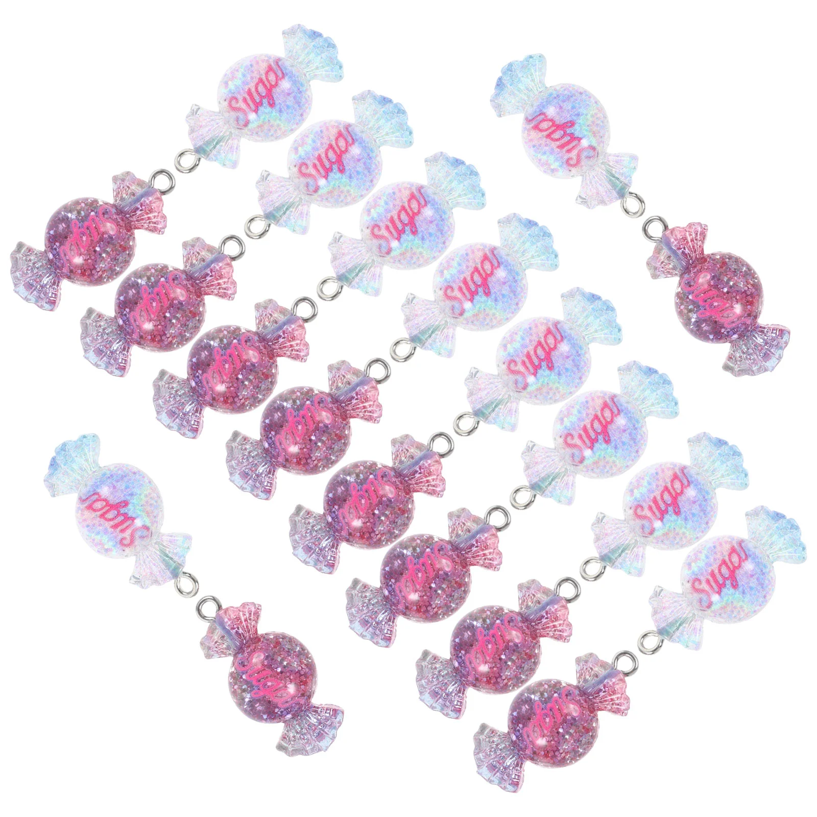 

20pcs Candy Shape Charms Pendants Diy Jewelry Making Charms Craft Decorative Charms