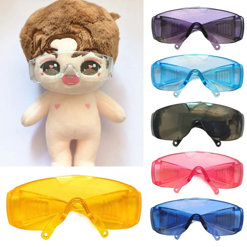 

8.5cm Fashion Plush Doll Glasses For 20cm Cotton Dolls Colorful Ski Goggles Eyeglasses 1/3 1/4 BJD Dolls DIY Clothes Accessories