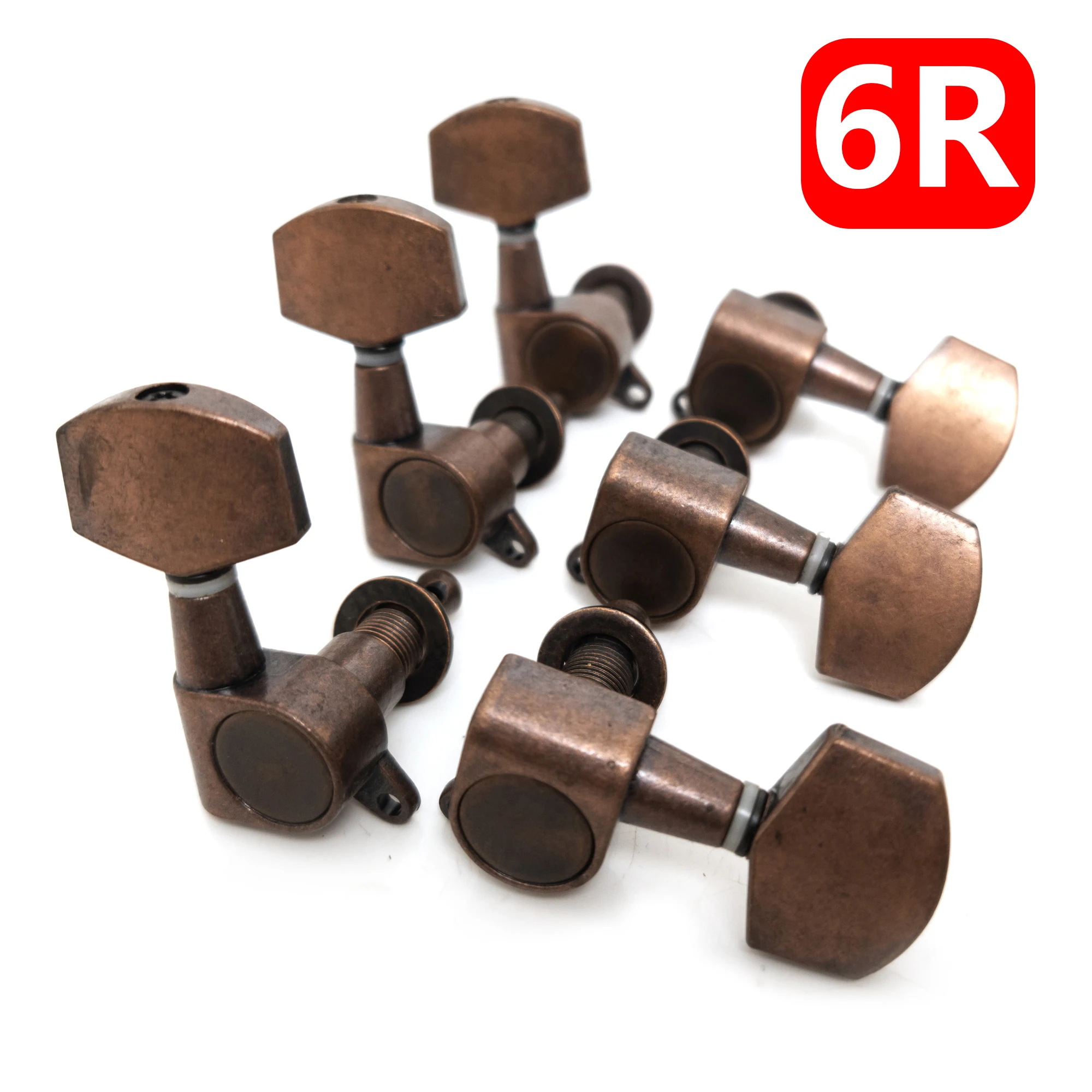 6R гитарные тюнеры в винтажном стиле колки для настройки гитары винтажные красные