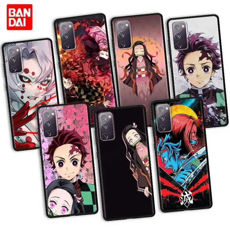 

Cover Phone Case for Samsung Galaxy S20 FE S21 S10 S9 Plus Ultra 5G S20fe S21fe S20ultra Anime Kimetsu No Yaiba Demon Slayer