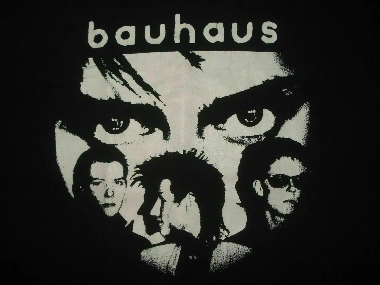 

BAUHAUS, волнистый концерт, Черная Мужская футболка, футболки