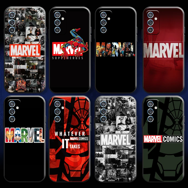 

Marvel Logo Comics For Huawei Y6 2019 Y9 2018 Y7 Y9 Prime 2019 Phone Case Soft Funda Coque Liquid Silicon Carcasa