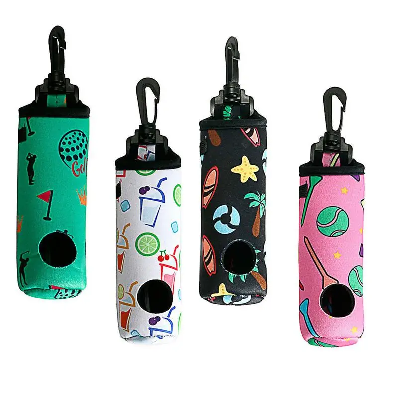 Bag Portable Mini Golf Ball Waist Pack Can Hold 3 Golf Balls 3 Nails Storage Pouch Waist Belt Clip Golf Accessories