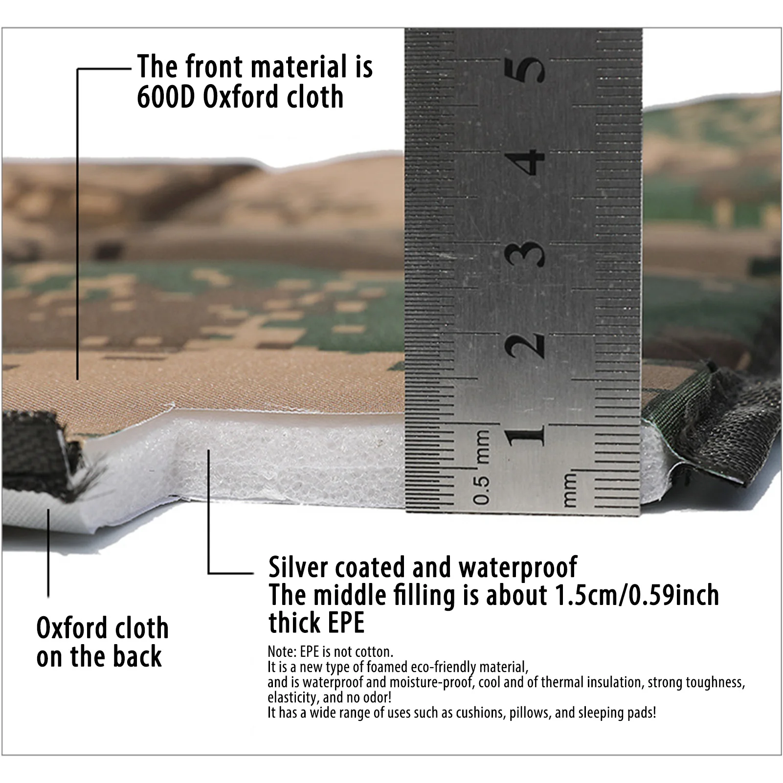 Восемь складных ковриков для кемпинга влагостойкий мягкий удобный эластичный