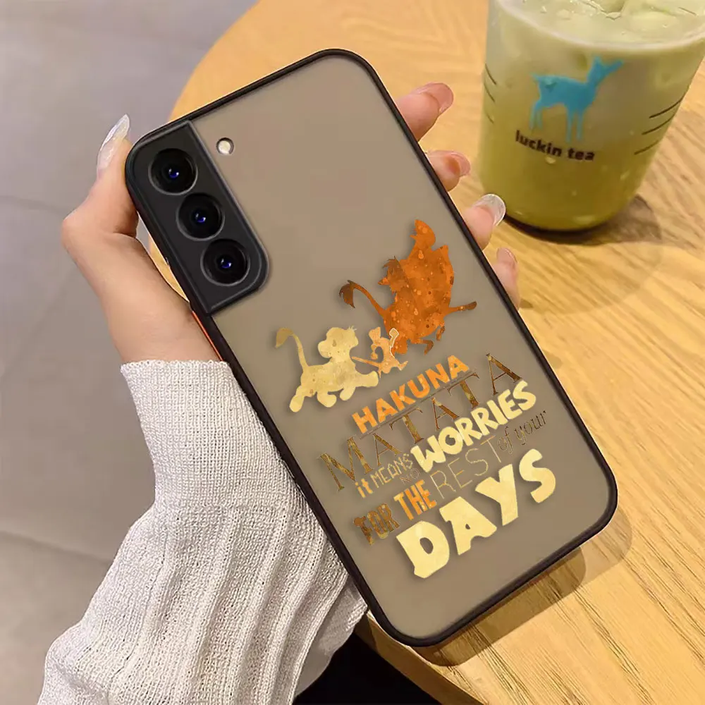 Матовый чехол для Samsung Galaxy S23 S22 S21 S20 S10 4G S9 S8 Plus