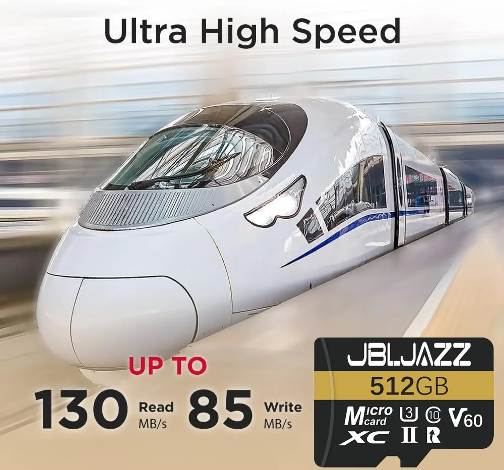 Фото Высокоскоростная карта памяти Micro SD 512 ГБ (также доступны 128 ГБ/256 ГБ/64 ГБ) 100 МБ/с A2 V30 U3 TF, совместимая с продуктами DJI Insta360 №4