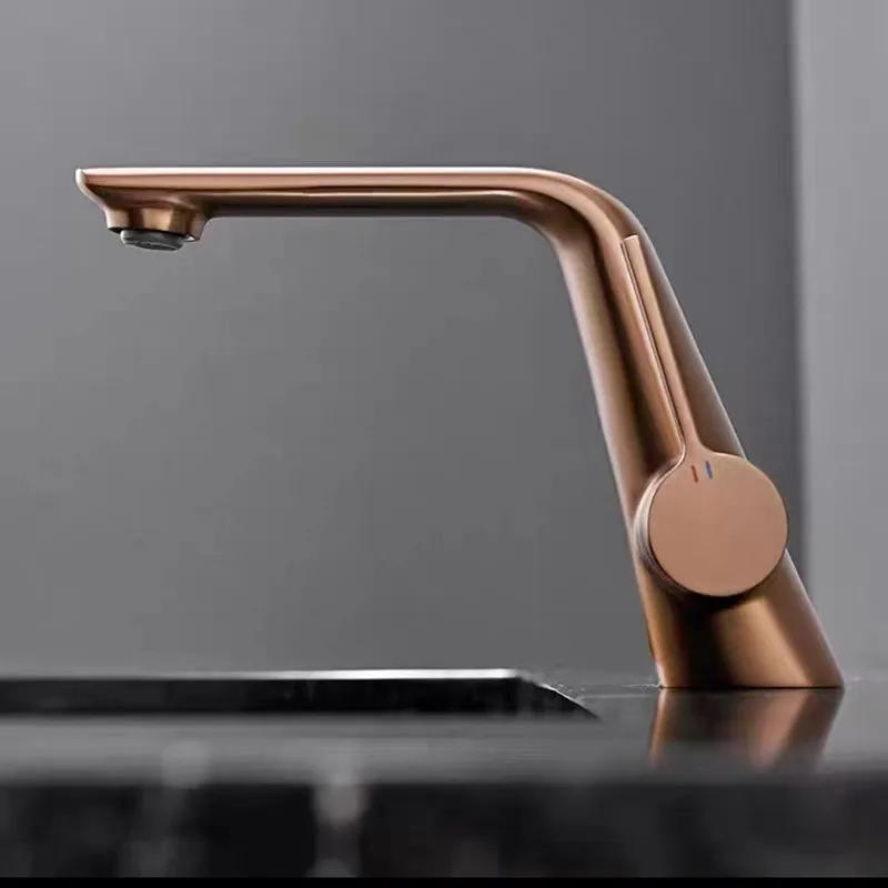 

Полностью медный молочно-белый смеситель для раковины для дома, горячая и холодная раковина, шкаф для ванной комнаты, брызгозащищенный смеситель