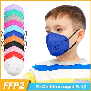 FFP2 Mask Children KN95 Mask Kids Protective Approved FPP2 Masks CE ffp2mask Boys Girls Fit 9-12 Age in Pakistan