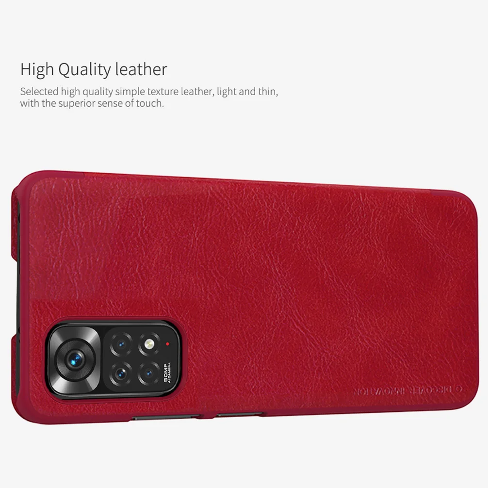For Xiaomi Redmi Note 11 /11S Global Version Flip Case NILLKIN Qin Leather Wallet Bag For Redmi Note 11 Pro+ Plus 11T 5G Cover