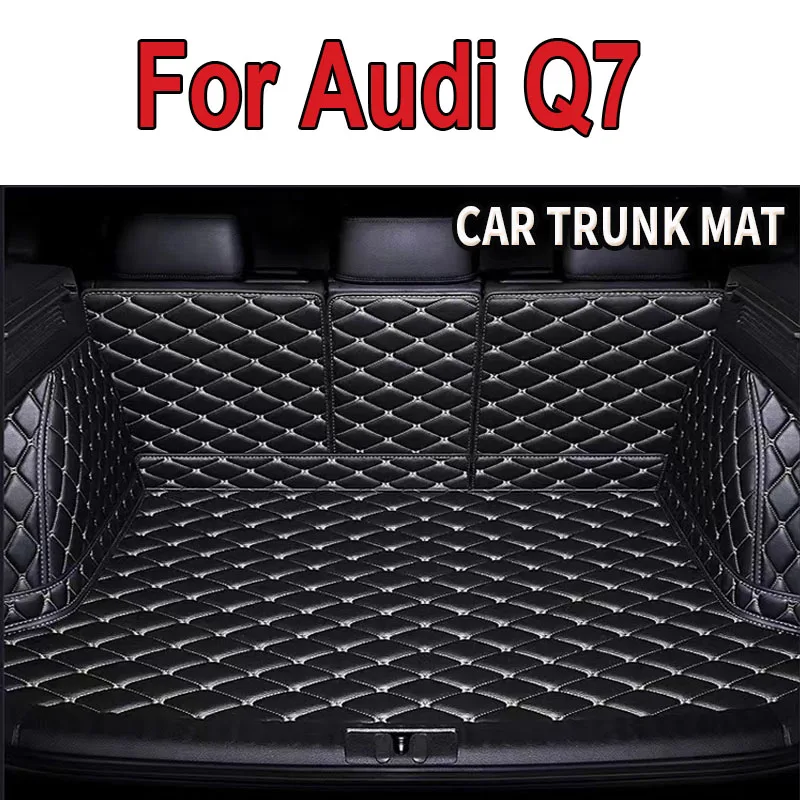 

Коврик для багажника автомобиля для Audi Q7, семи сидений, 2006, 2007, 2008, 2009, 2010, 2011, 2012, 2013-2015, коврик с подкладкой для груза, аксессуары для интерьера