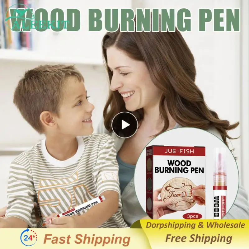 

1~5PCS Contour Pencil Wooden Multipurpose Burning Pen Suit Wood Burning Pen Arpenters Stores Plastic Writing Instruments