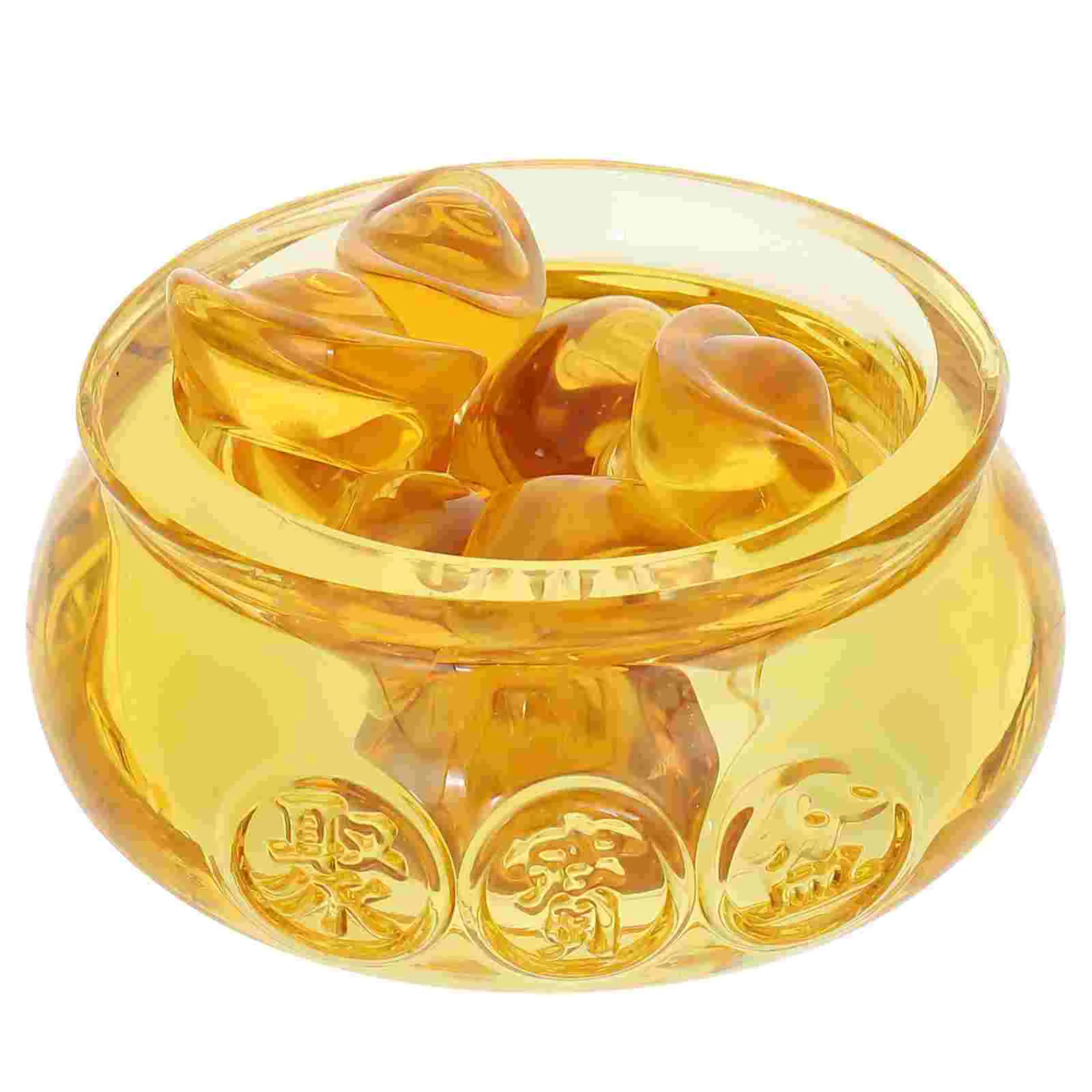 

Treasure Bowl Feng Shui Decor Home Crafts Adornment Decorations for Lucky Bedroom Desktop