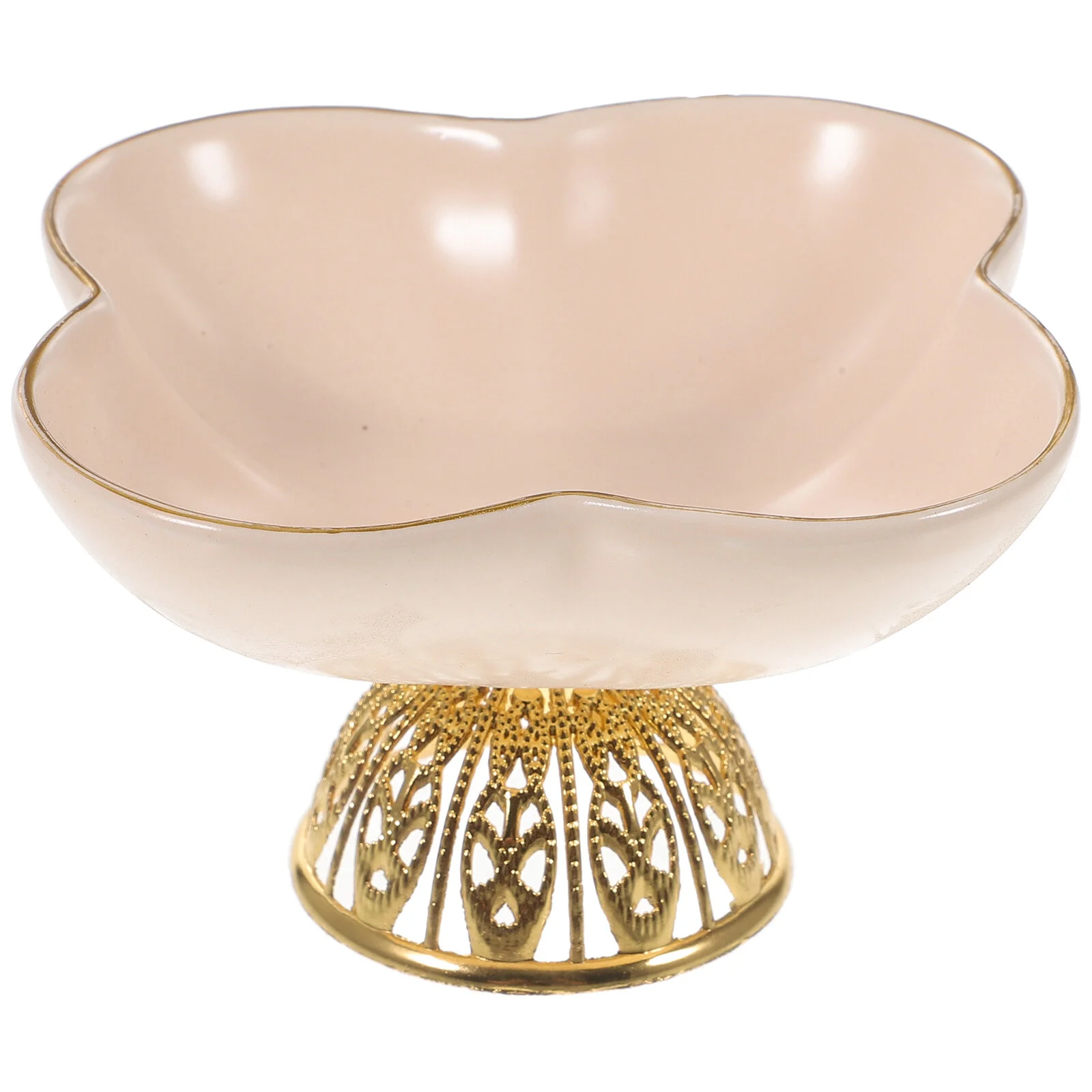 

Display Board Platter Tray Appetizer Serving Plate Fruit Alloy Candy Footed Bowl