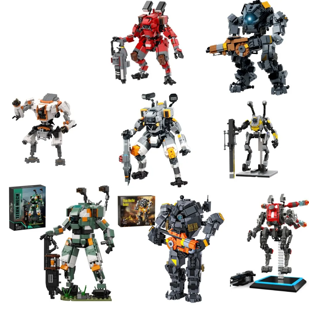 MOC Game Titanfallsed Vanguard-Class Titan FS-1041 Строительные блоки Mecha Pioneer MOB-1316/Бог смерти Робот