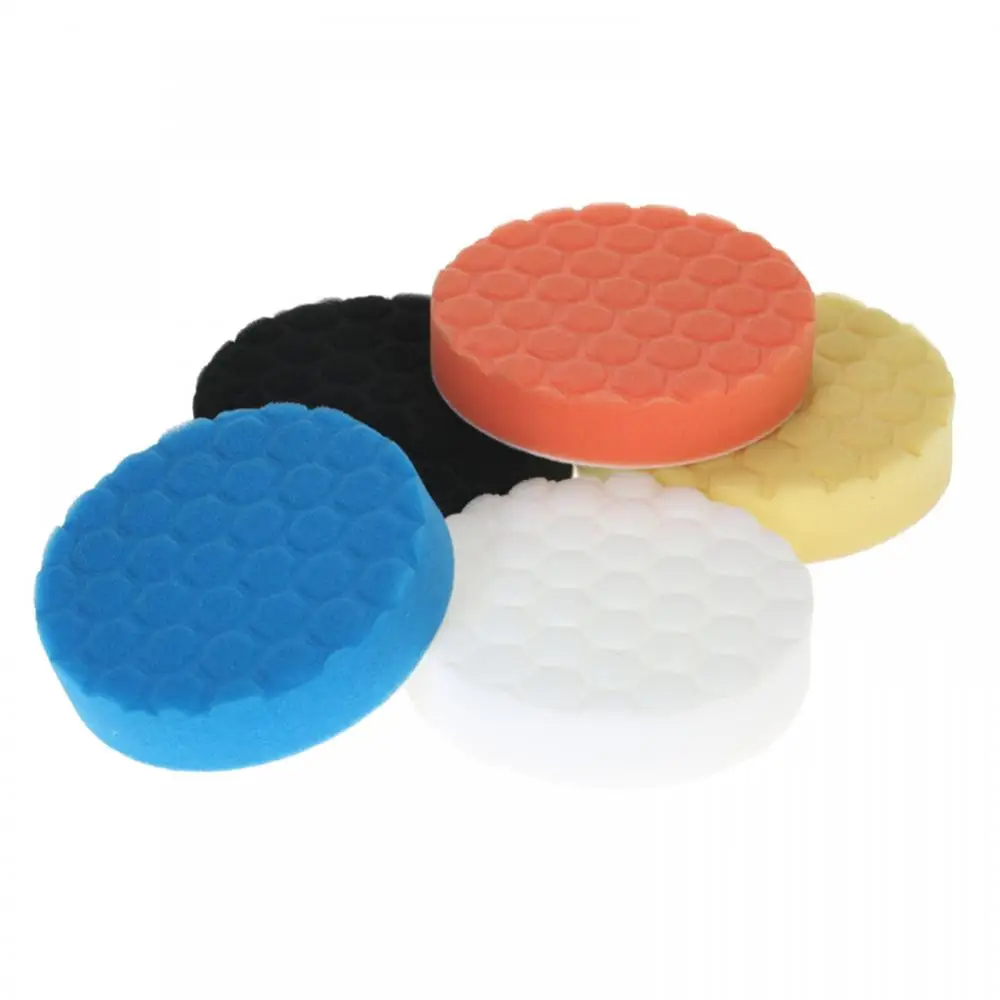 Яркость! 5 шт. дюймов 125 мм автомобильные полировочные волнистые подушечки набор