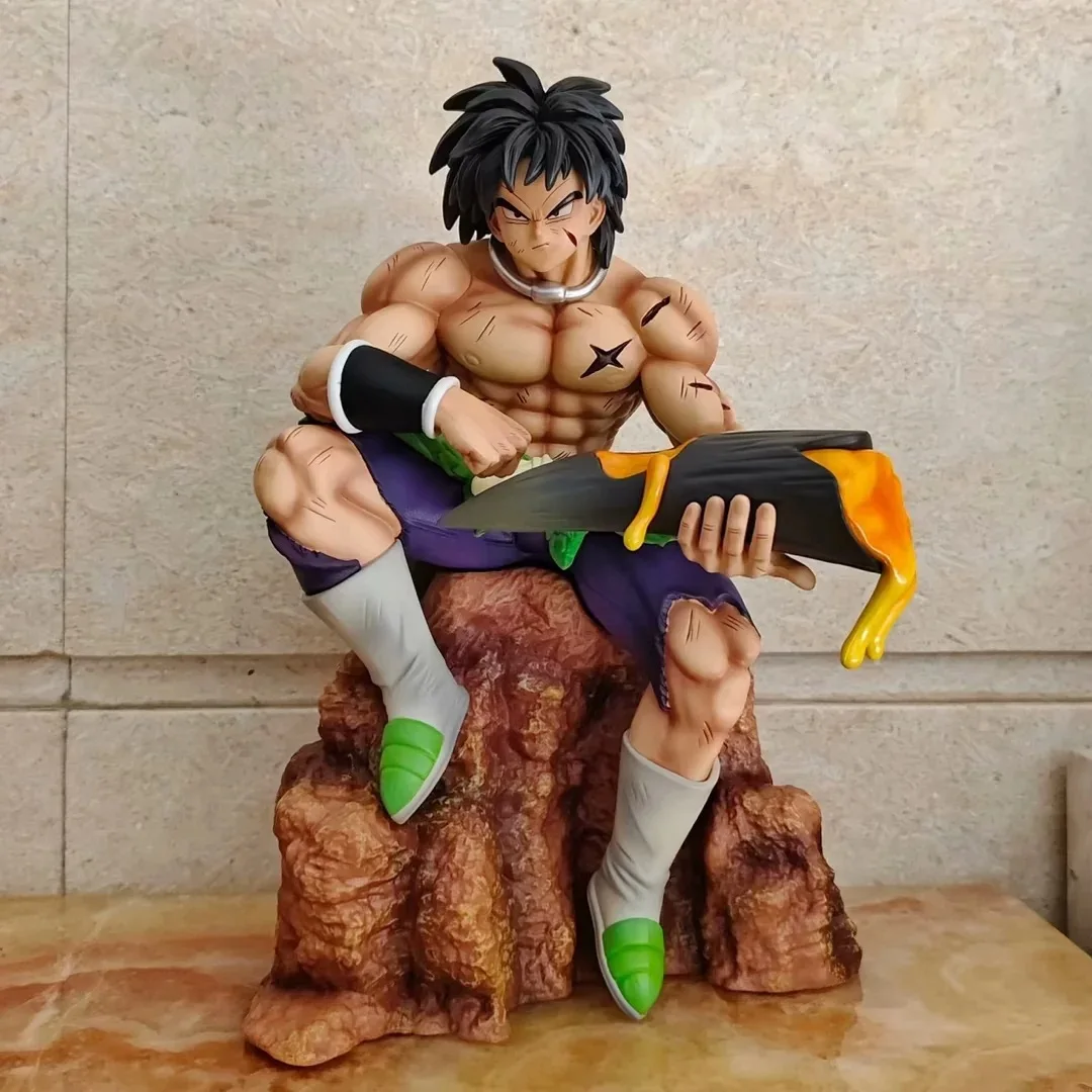 

Anime Dragon Ball Z Super Saiyan Broli GK Sitting Position PVC Action Figure Collectible Model Doll Toy 24cm