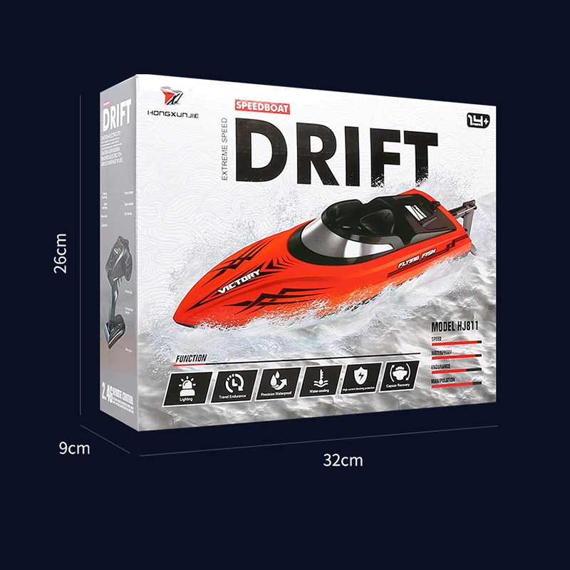 Скоростная гоночная лодка 2 4 ГГц 20 км/ч игрушка с дистанционным управлением