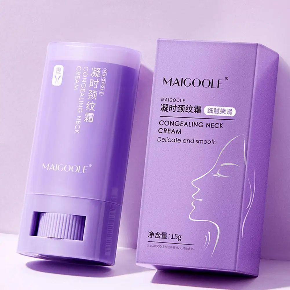 

15g Purple Neck Wrinkle Remover Cream Plant Extract Lines Lifting Cream Fine Neck Skin Smoothing Snake Care Oil K0R8