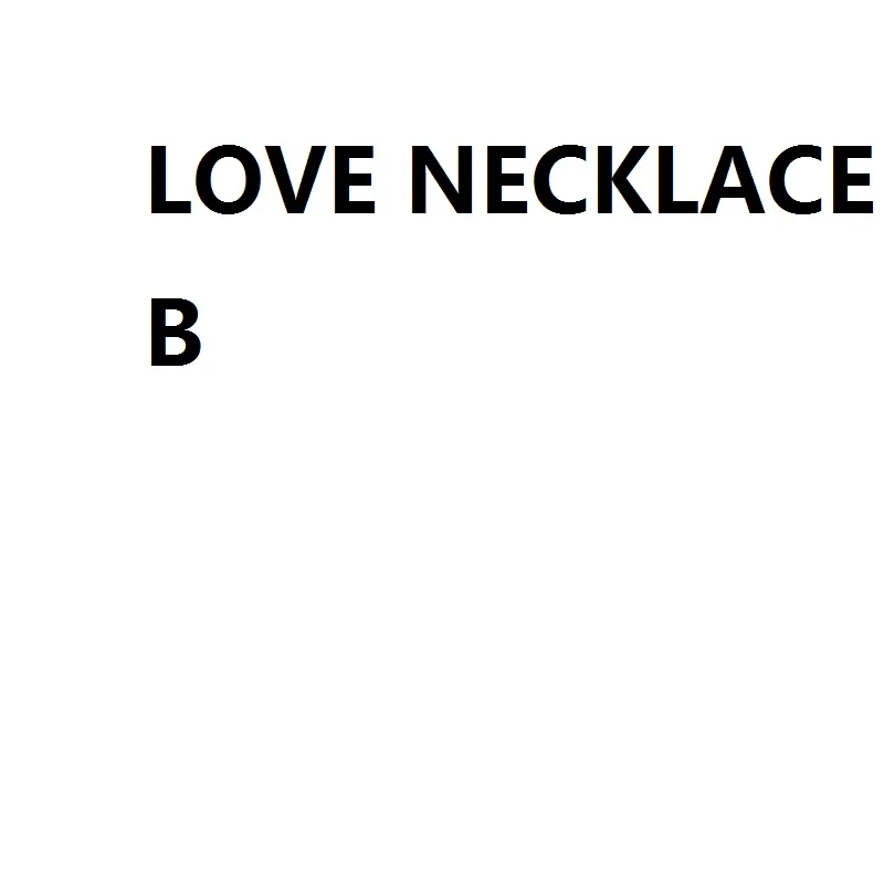 

Любовь ожерелье B